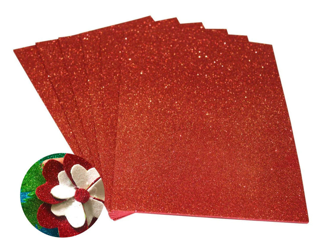 Foaming Glitter Sheets A4 Size [Pack of 10]