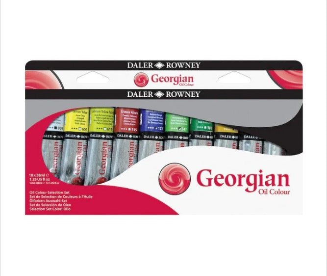 Daler Rowney Georgian Oil Paint Selection Set 38ml Set of 10
