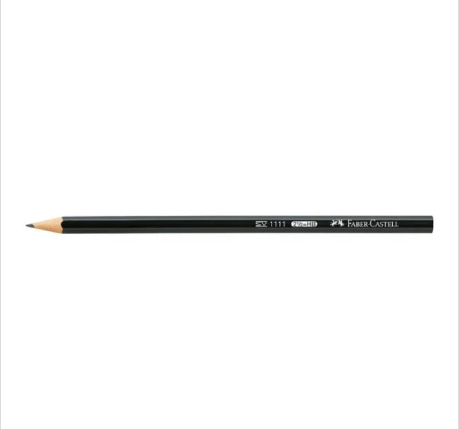 Faber Castell Black Matt Graphite Pencil HB 1111 Pack of 12