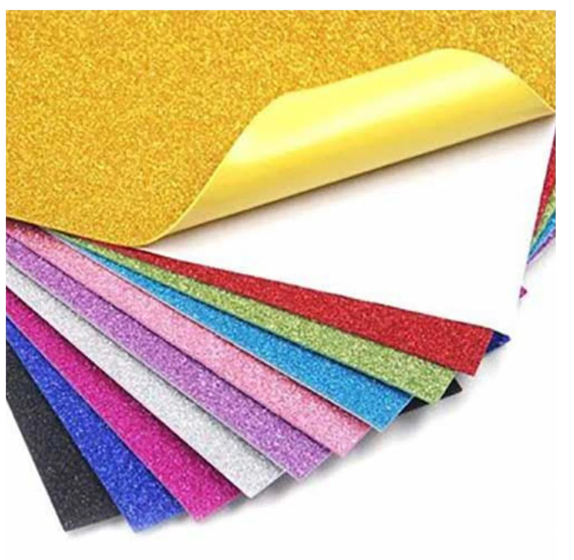 Multicolor Foaming Glitter Sheets A4/A3Size [Pack of 10]
