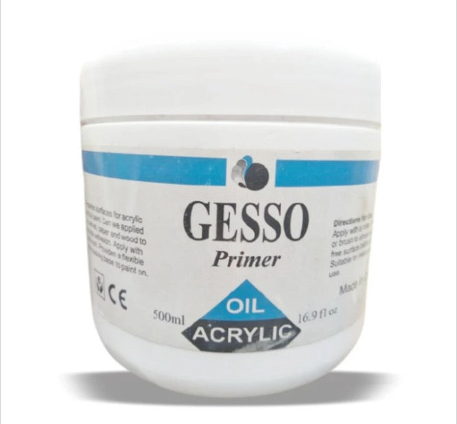 Gesso Primer for Oil & Acrylic – Professional Surface Preparation
