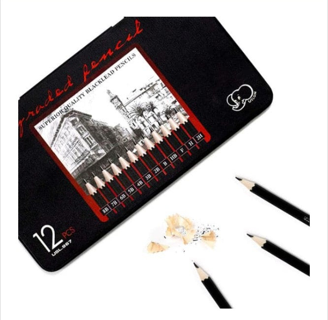 Ulson Drawing & Sketch Pencil [Set Of 12 Pieces]