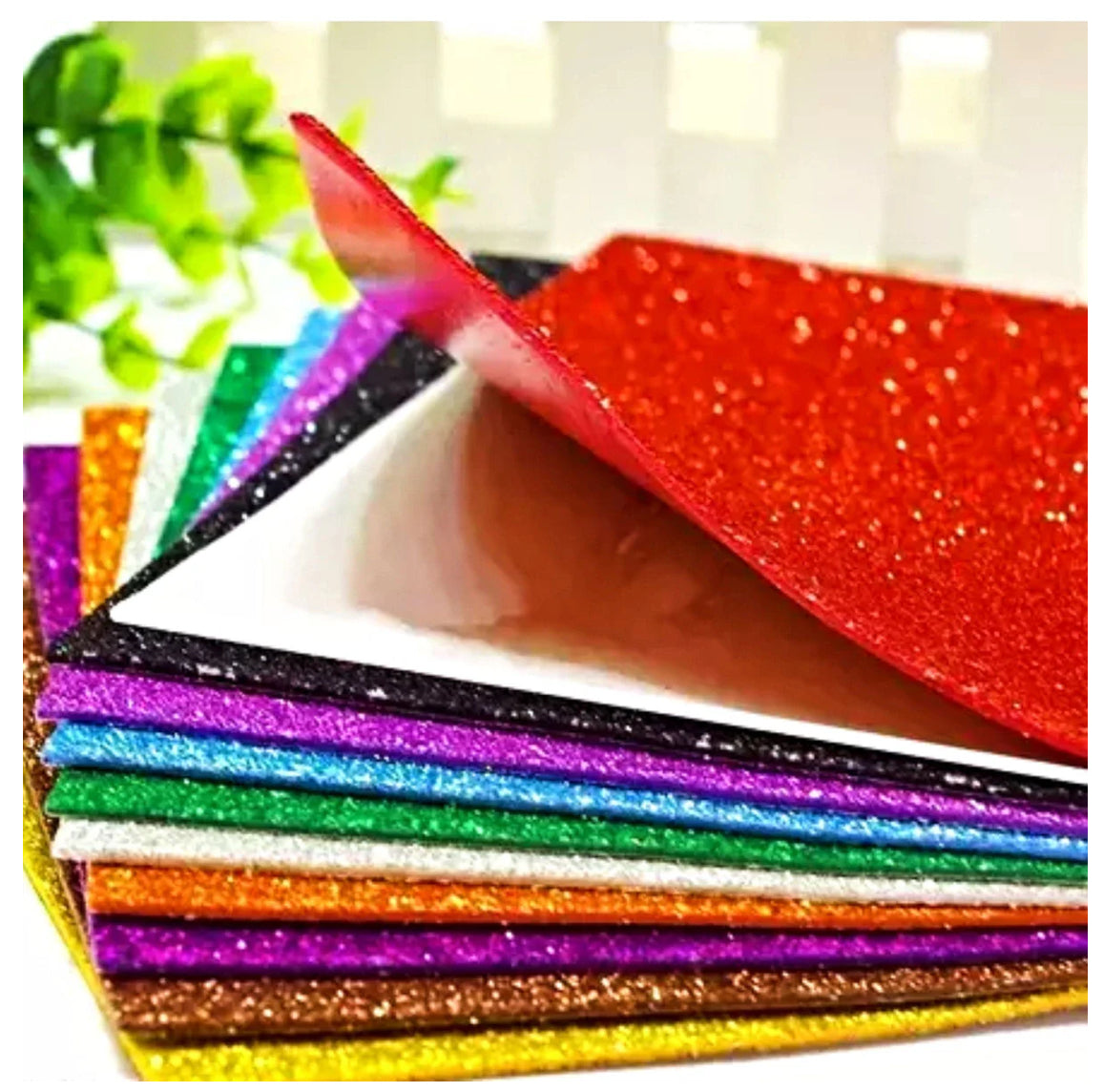 Multicolor Foaming Glitter Sheets A4/A3Size [Pack of 10]