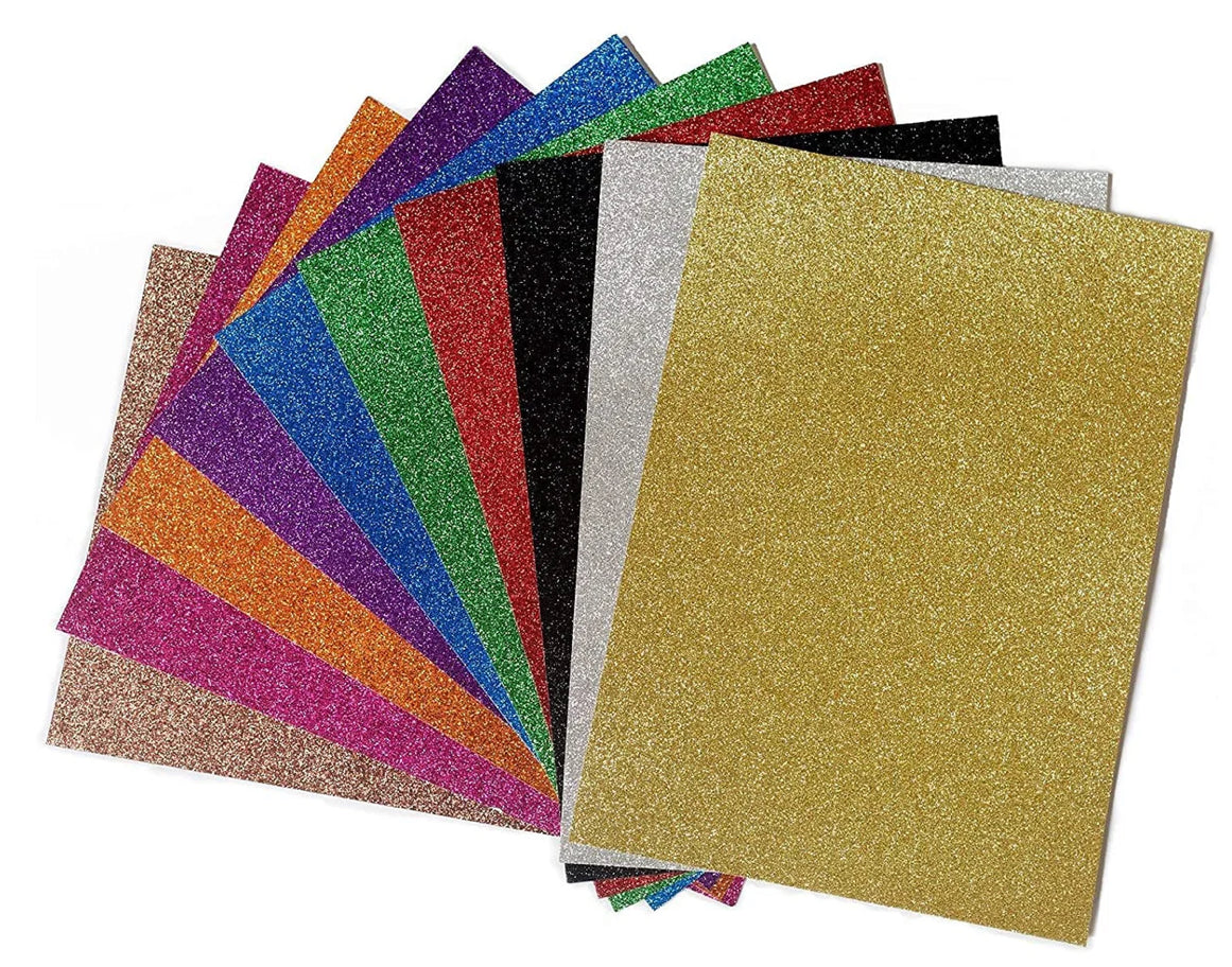 Multicolor Foaming Glitter Sheets A4/A3Size [Pack of 10]