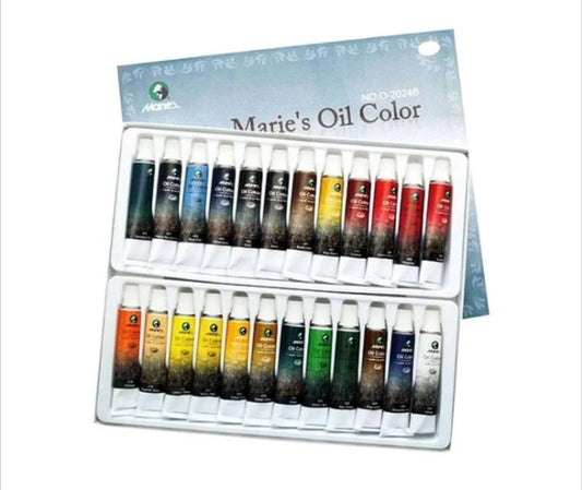 MARIES Oil Painting Color 12ml [24Pcs]