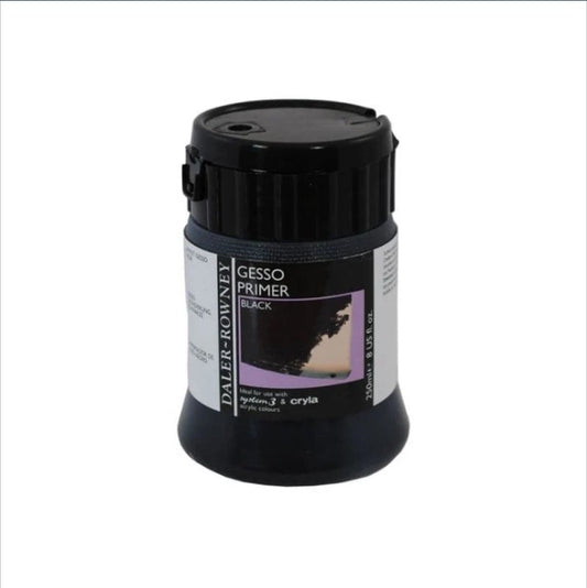 Daler Rowney Black Gesso Primer 250ml – Professional Surface Preparation