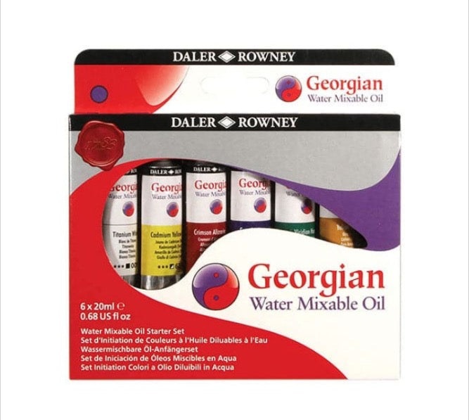 Daler Rowney Georgian Watermixable Oil Set Of 6X20ml