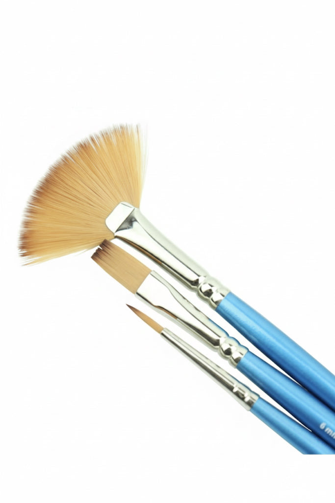 Winsor & Newton Cotman Watercolour Synthetic Hair Brush Pack of 3