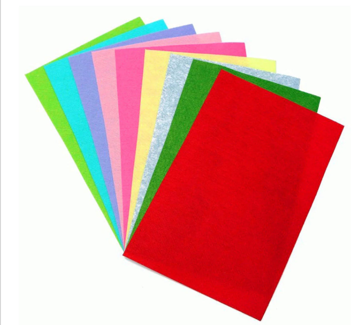 Felt Sheets Mixed Color Pack of 10