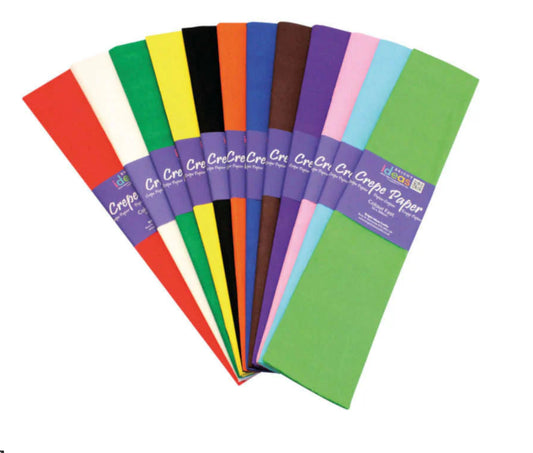 Premium Crepe Paper Sheet – 59.6 × 200 cm (23.5 × 79 in) | Textured, Stretchable Craft Paper |