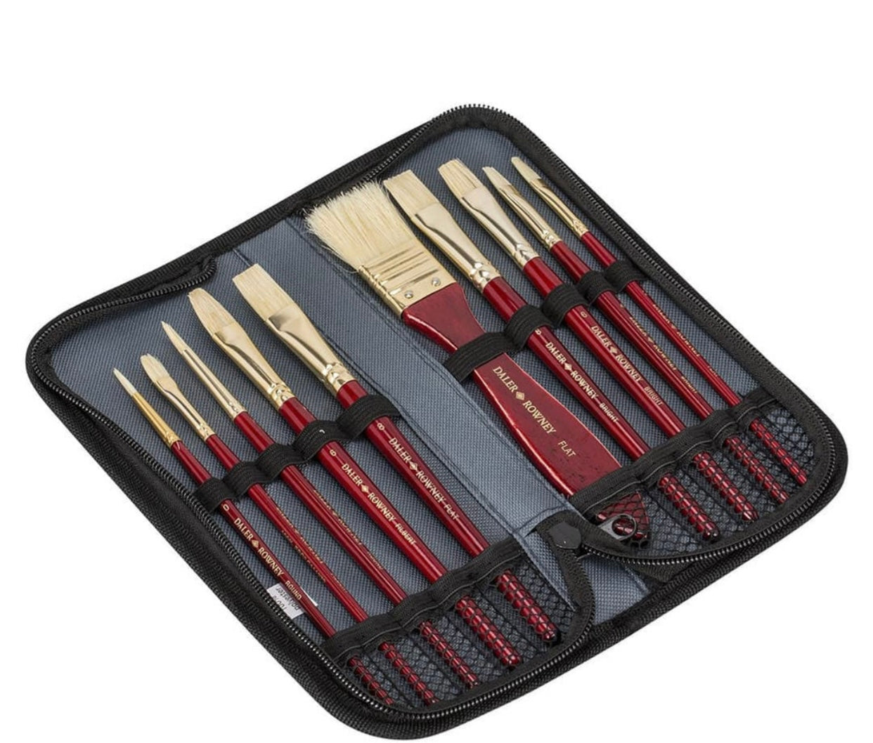Daler Rowney Simply Natural Hair Brush Set With Zip Case
