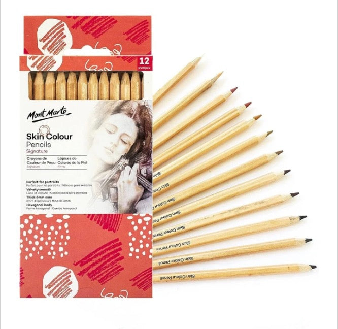 Mont Marte Skin Color Pencils [Set Of 12]