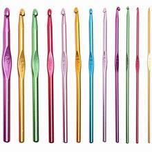 Premium Aluminum Crochet Hook Set 2mm–8mm | 12-Piece Knitting & Crochet Tools