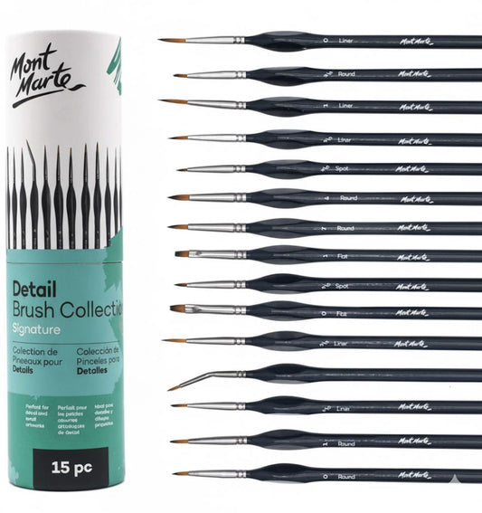 Mont Marte Signature Detail Brush Set Of 15