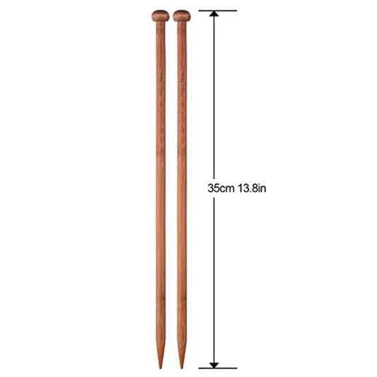 Bamboo Knitting Needles Set [18 Mix Sizes 2.0mm-10.0mm]