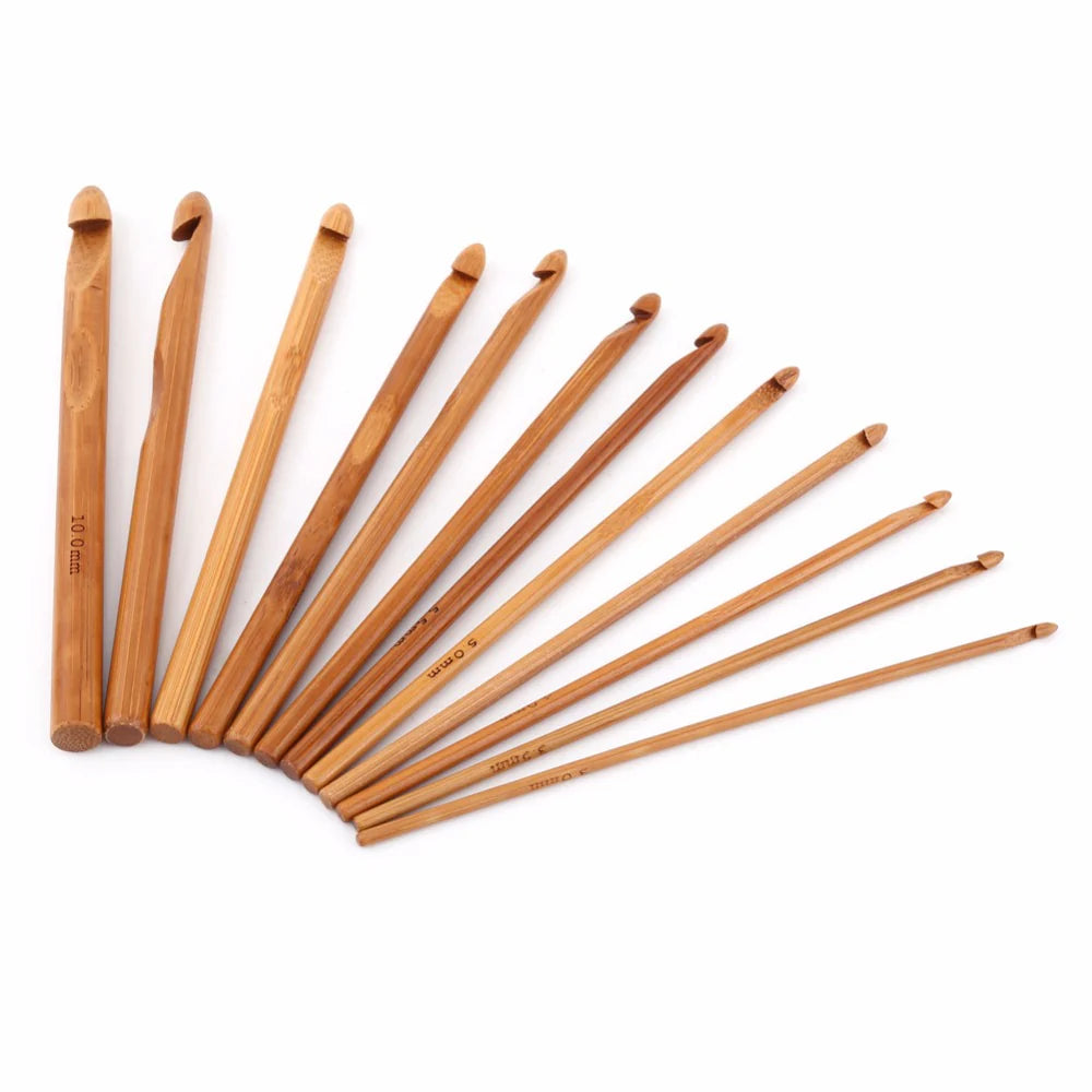 Bamboo Crochet Hook Set (20pcs)