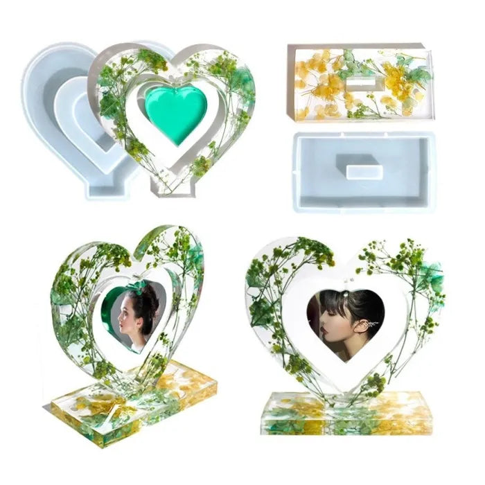 Heart Shape Photo Frame Silicone Mold