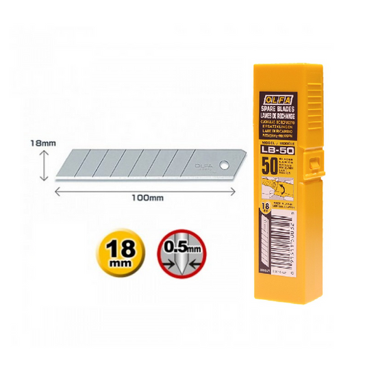 Olfa LB-50 Spare Blade (Pack Of 50 Blades
