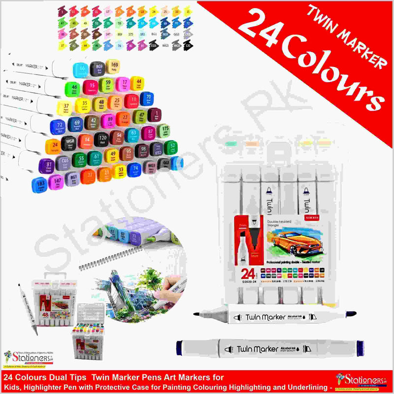 Alberto Twin Marker Chisel 7mm, Round 1 mm