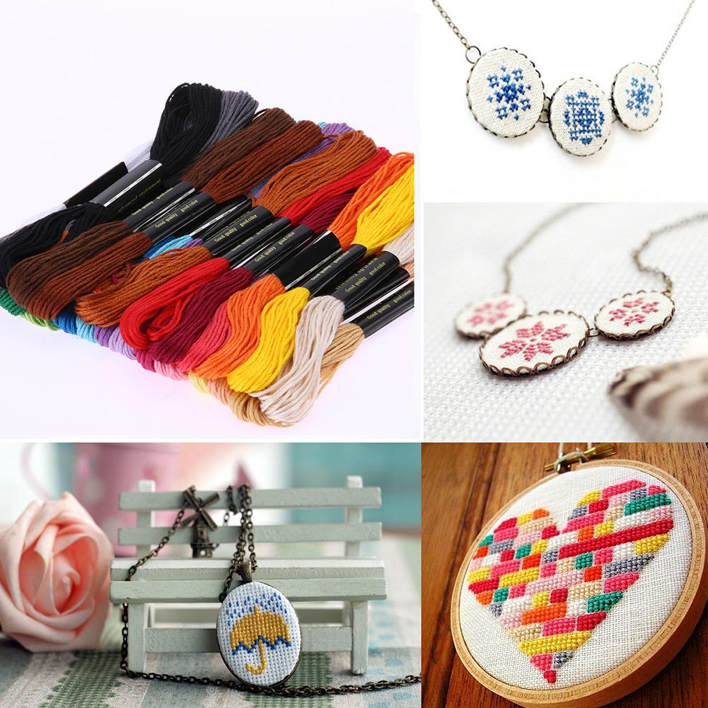 24 Mix Colors Embroidery Thread