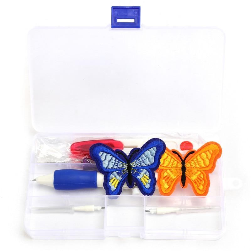 Magic Embroidery Punch Needles & 50pcs Colors Embroidery Threads