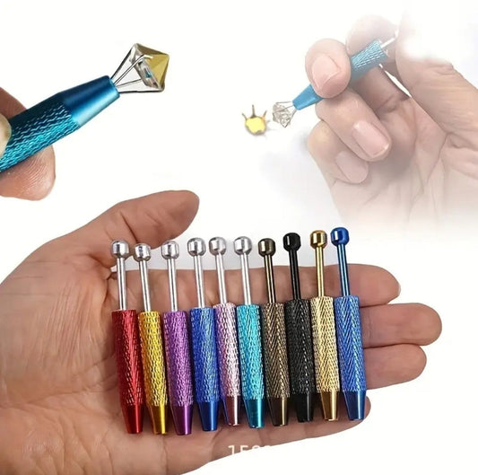 Professional Alloy Steel Jewelry Pliers, Toothless Claw Design, Non-Slip Screwball Handle, Precision Gemstone & Diamond Picking Tools for Jewelry Making & Repair