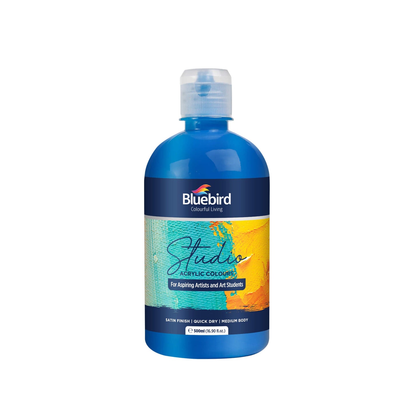 Studio Acrylic Colours - 500 ml - Primary Shades