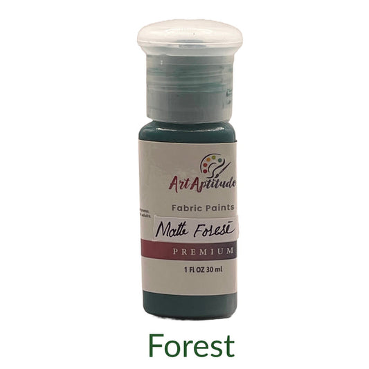 Art Aptitude matte fabric paints  30ml bottle available in different fabric colours