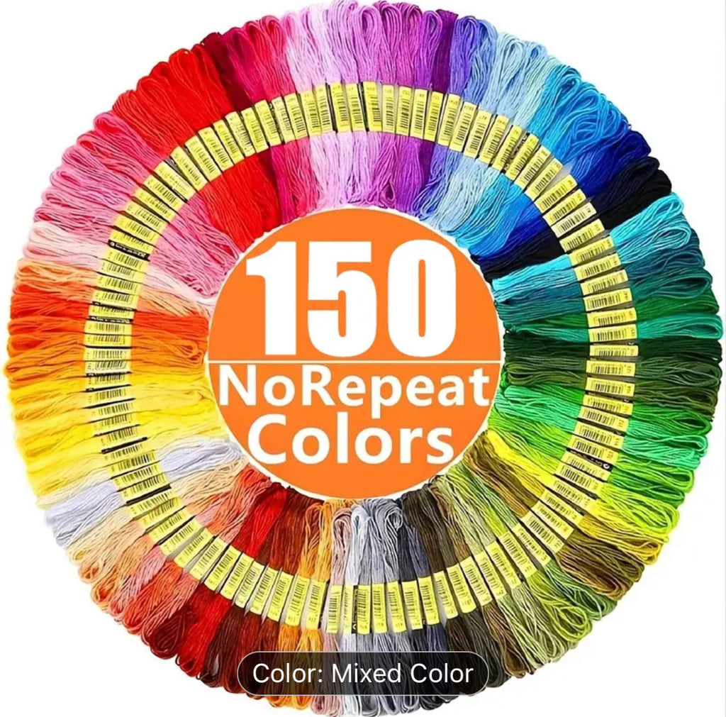 Mix Colors Embroidery Thread 150 Skeins