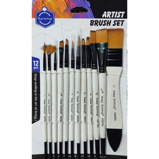 Keep Smiling Value Brush Set 12Pcs