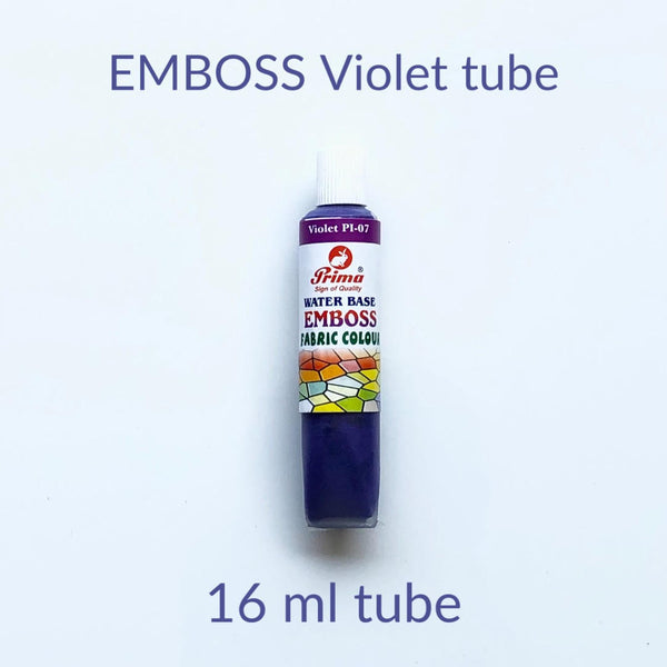 Emboss fabric colours. 3D emboss fabric paint for clothes.16 ml each tube