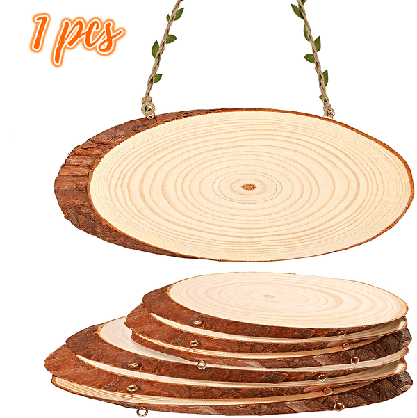 Wooden Slice Oval 10Inch 1pc