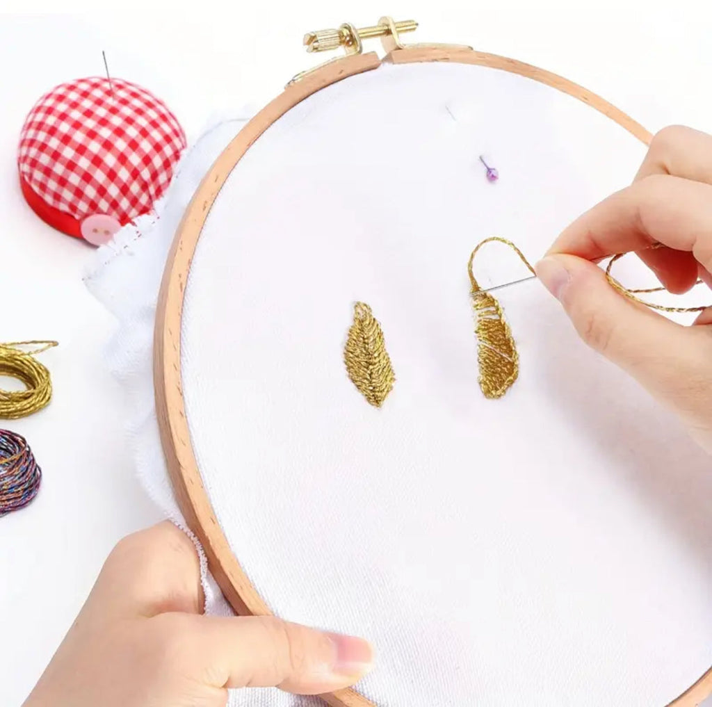 28 Skeins Metallic Embroidery Floss 12 PLY Embroidery Threads Cross Stitch Thread (14 Colors)