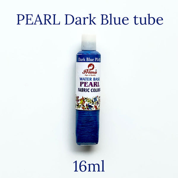 Pearl fabric colours gives shine effect in fabric painting 16ml each tube. Available in different colours