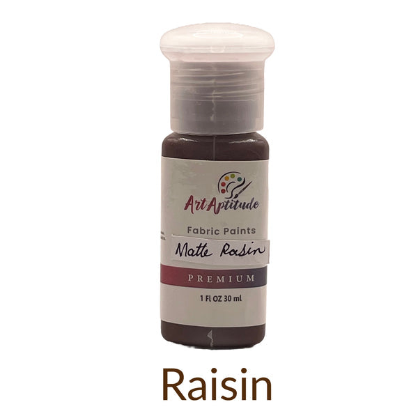 Art Aptitude matte fabric paints  30ml bottle available in different fabric colours
