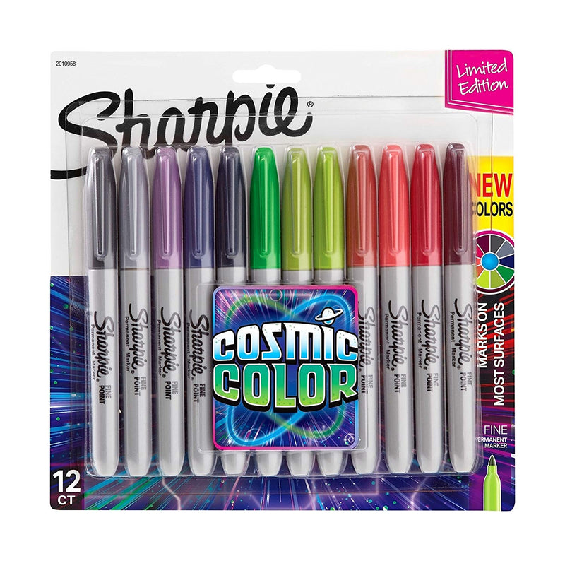 Sharpie Cosmic Color Fine Point Permanent Markers Pack of 12