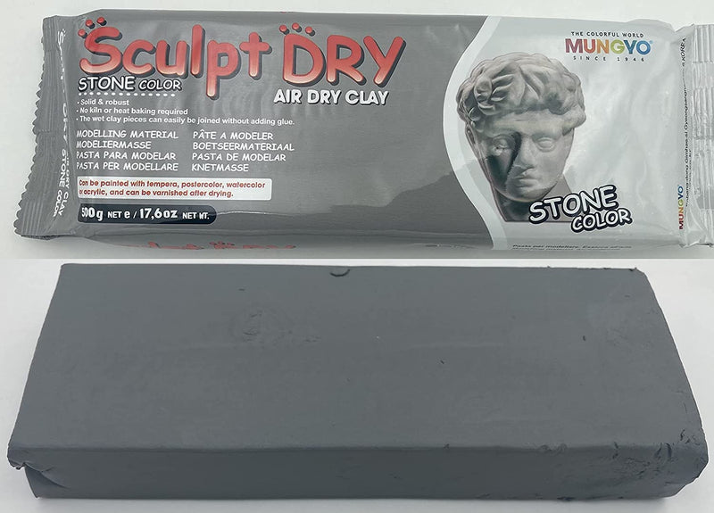 Mungyo Sculpt Air Dry Clay 500gm Stone