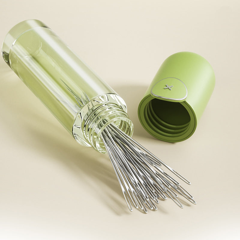 Needle-side Hole Elderly Hand Sewing Needles Stainless Steel Self Threading Needles 32pcs Set