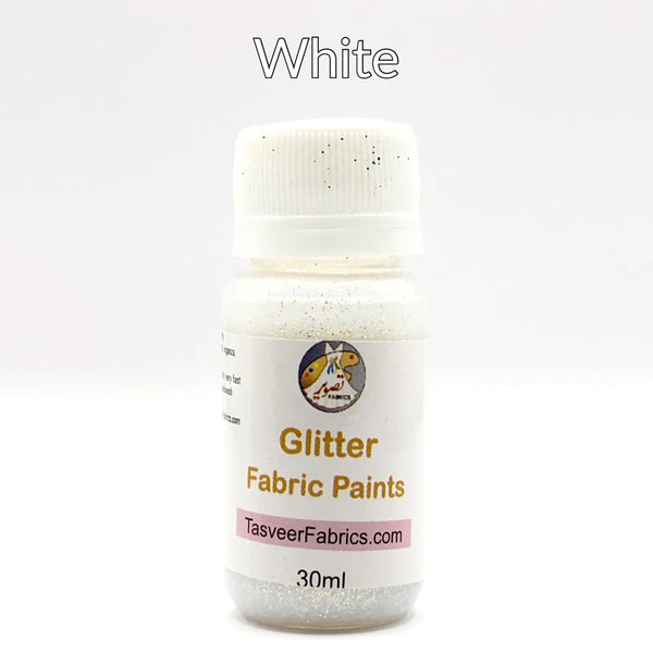 Glitter Fabric Paints tasveer fabrics - 30 ml bottle gives glitter effect in fabric painting