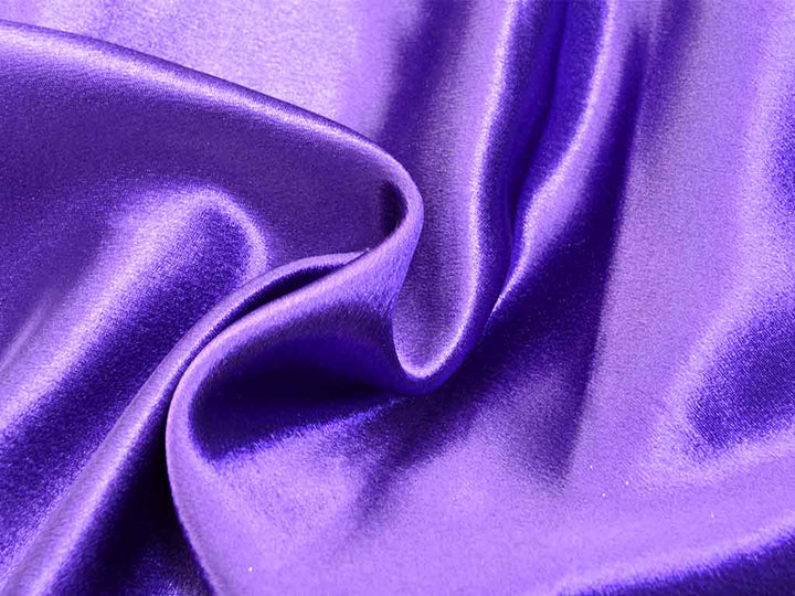 Lavender Plain Moss Satin Fabric