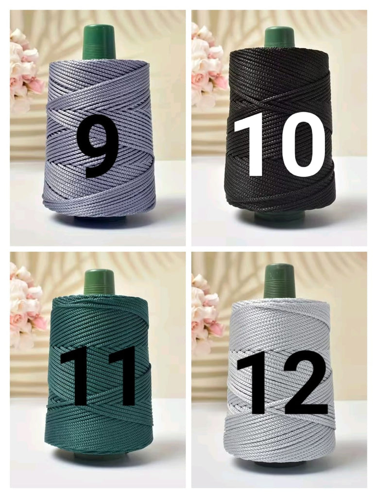 Nylon Cord Polyester Thread Round Rope Line Woven Hollow Knitted Crochet Yarns