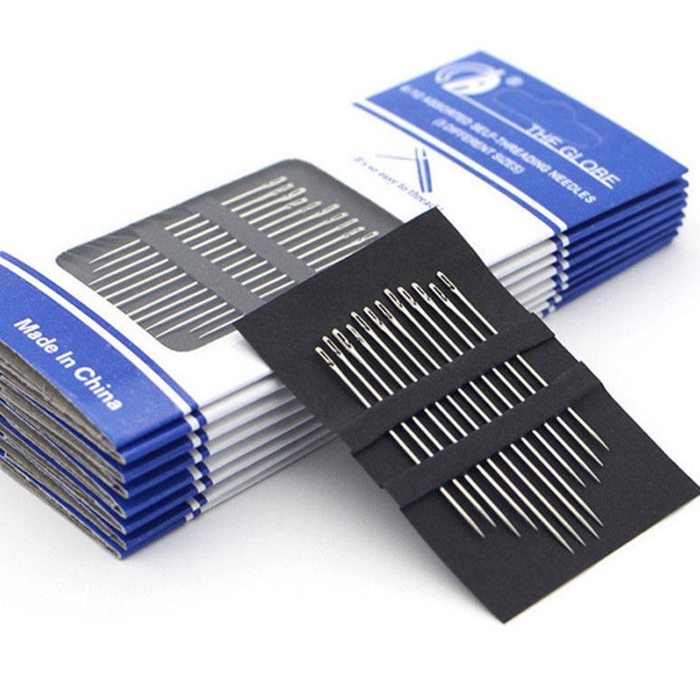 Multi-size Side Opening Self Threading Needle Set (12pcs)