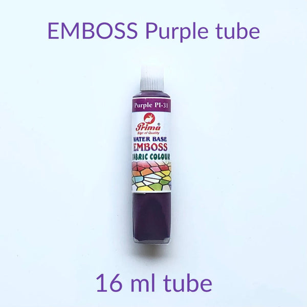 Emboss fabric colours. 3D emboss fabric paint for clothes.16 ml each tube