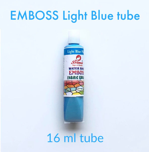 Emboss fabric colours. 3D emboss fabric paint for clothes.16 ml each tube