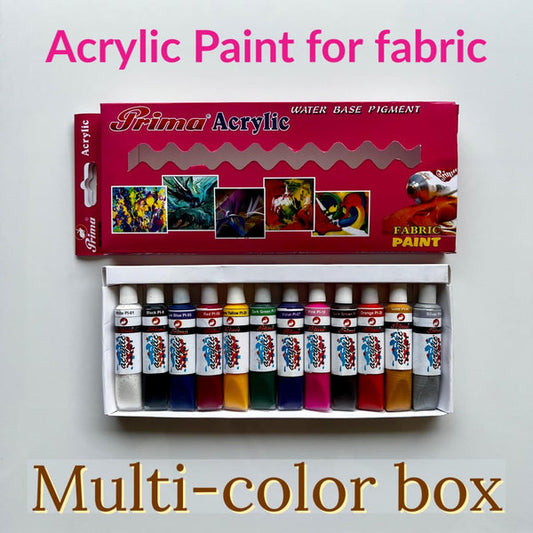Acrylic Fabric Paint prima 16ml acrylic tube available in different colours for fabric painting