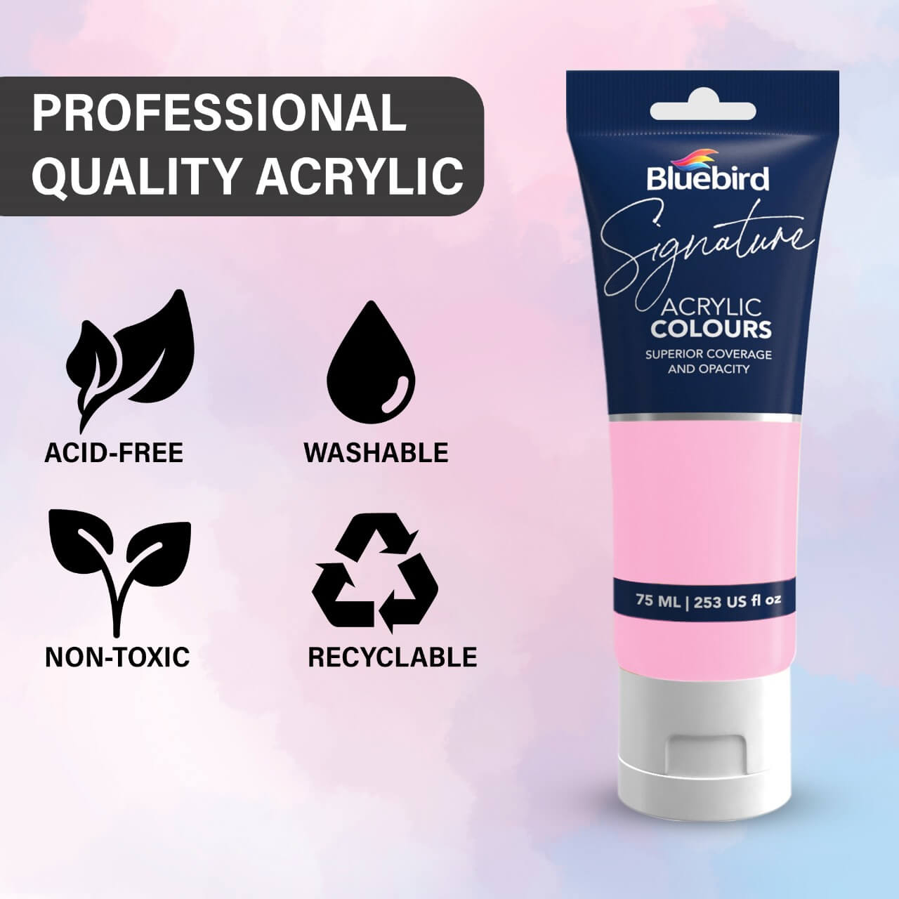 Signature Acrylic Colours - 75 ml - Set of 6 PASTEL