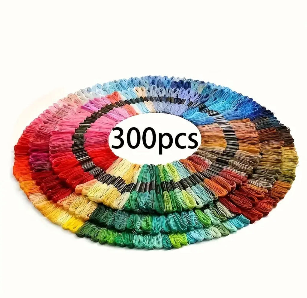 Mix Colors Embroidery Thread 300 Skeins