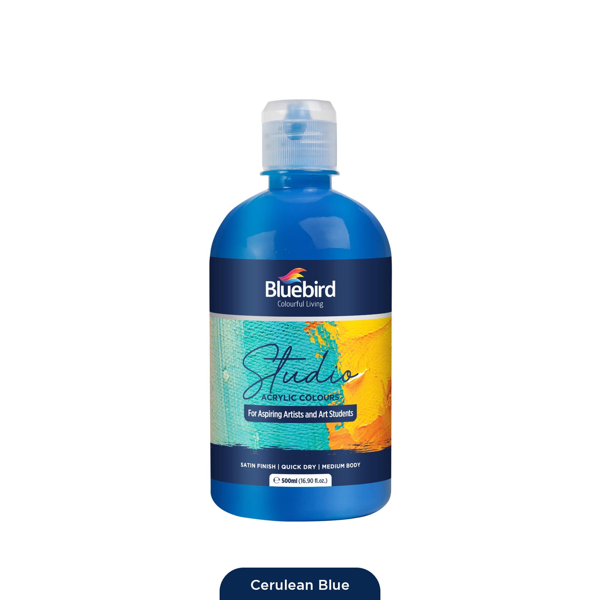 Studio Acrylic Colours - 500 ml - Primary Shades