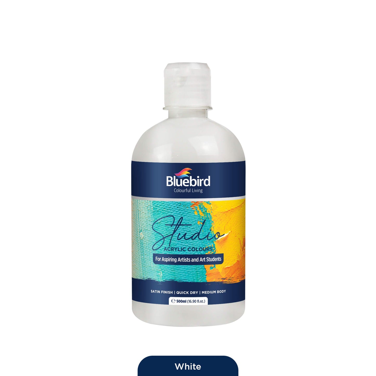 Studio Acrylic Colours - 500 ml - Primary Shades