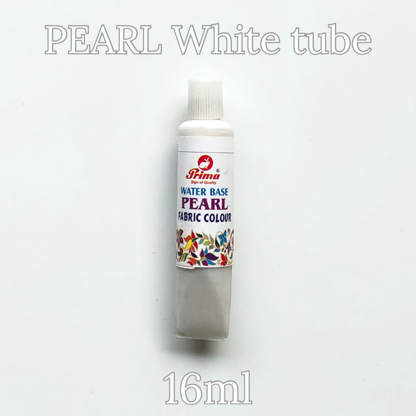 Pearl fabric colours gives shine effect in fabric painting 16ml each tube. Available in different colours